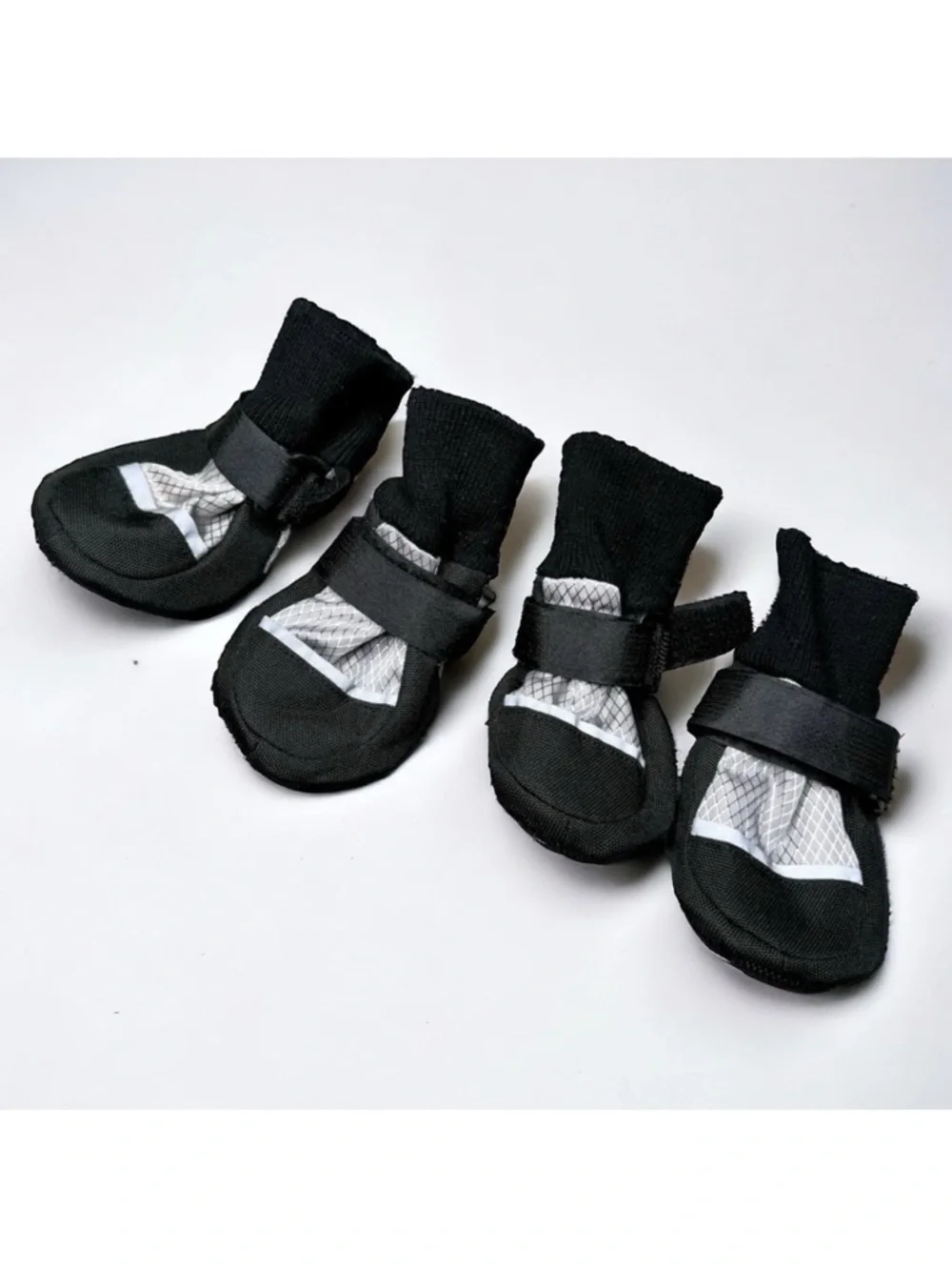 Dog Boots Winter Shoes Waterproof Reflective Cold Weather Wear Black Small New